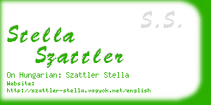 stella szattler business card